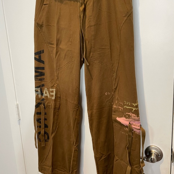 SACK’S  Luxury joggers SZ 2 (L). 100% cotton, flared bottom. Lots of details. - Picture 11 of 13